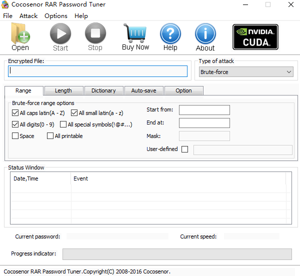 Cocosenor RAR Password Tuner