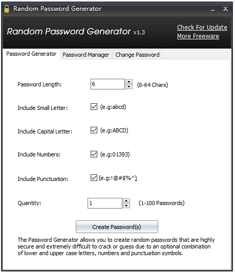 Random Password Generator