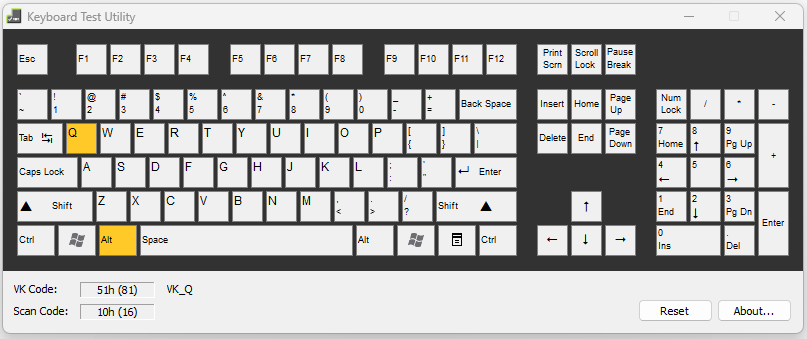 Keyboard Test Utility