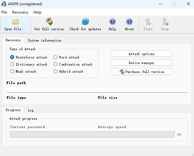 Advanced Intuit Password Recovery