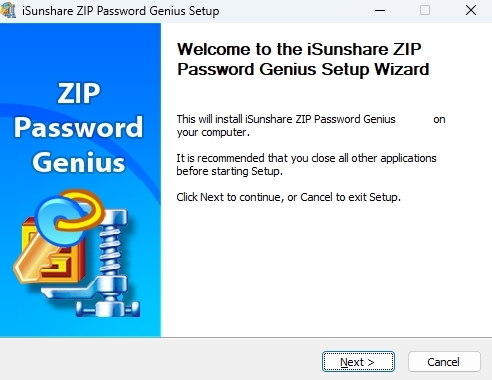 iSunshare ZIP Password Genius