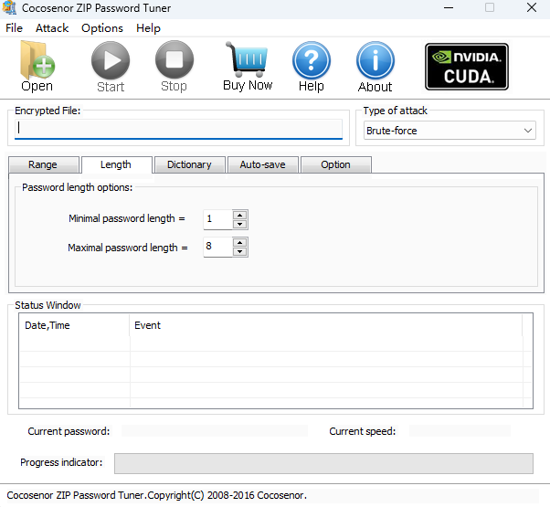 Cocosenor ZIP Password Tuner