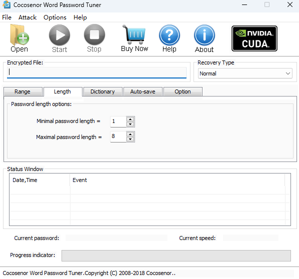 Cocosenor Word Password Tuner