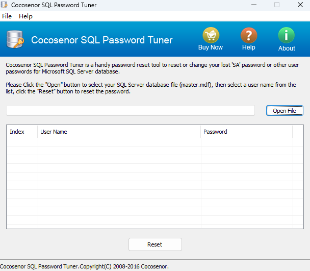 Cocosenor SQL Password Tuner