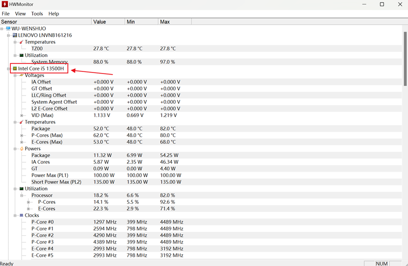 HWMonitor X32