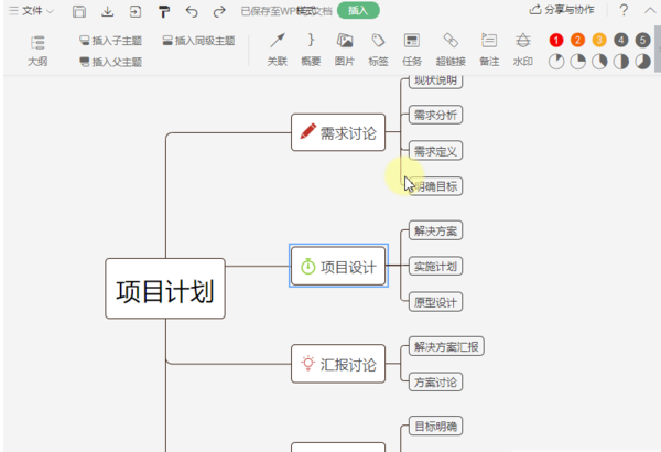 思维导图中怎么新建标签？WPS思维导图编辑