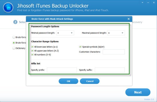 Jihosoft iTunes Backup Unlocker